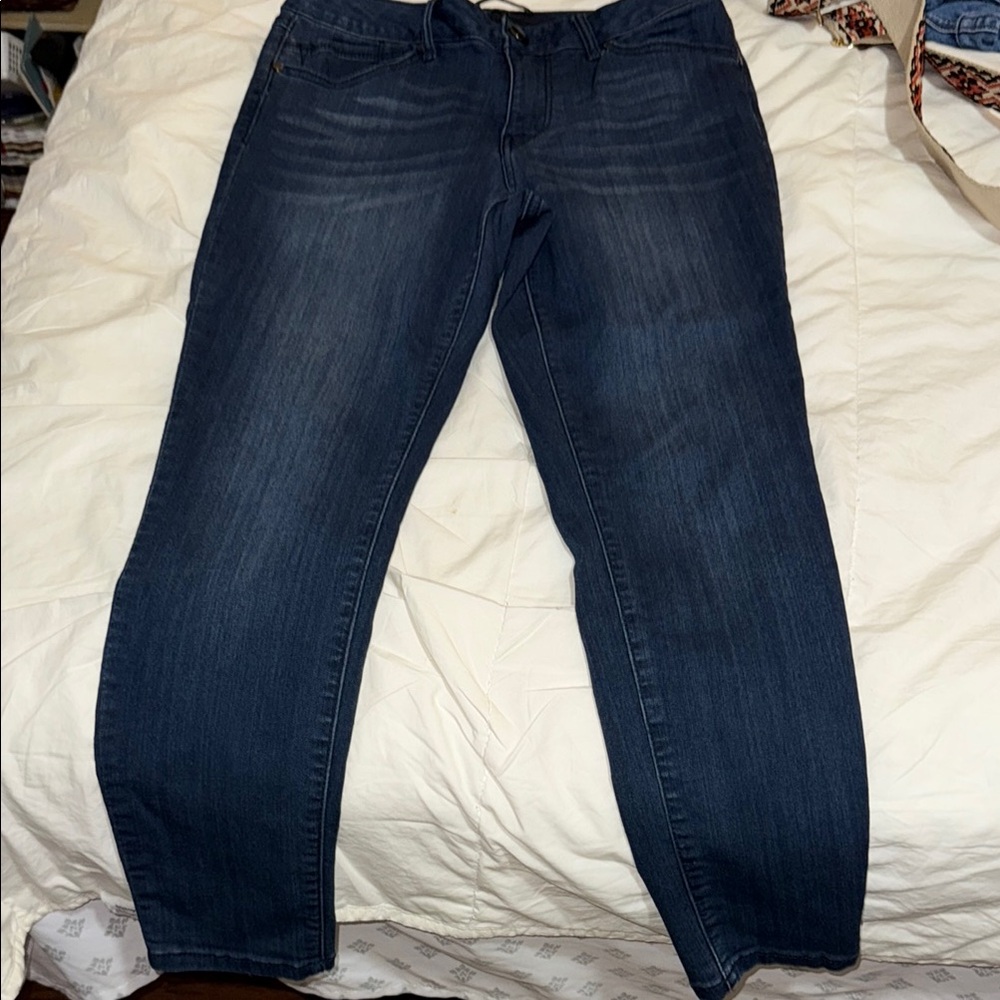 1822 Denim Women's Skinny Jeans - Dark Blue